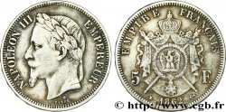 5 francs Napoléon III, tête laurée 1862 Paris F.331/4 VF