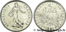 5 francs Semeuse, nickel 1981 Pessac F.341/13 FDC