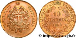Concours de 10 centimes, essai en cuivre Gayrard, premier concours, troisième revers 1848 Paris VG.3141 var.