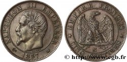 Cinq centimes Napoléon III, tête nue 1857 Marseille F.116/42