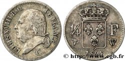 1/4 franc Louis XVIII 1824 Lille F.163/35