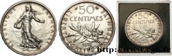 Essai au module de 5 francs et au revers de 50 centimes Semeuse 1897 Paris GEM.152 1 SPL