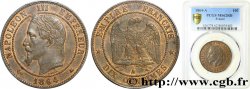 Dix centimes Napoléon III, tête laurée 1864 Paris F.134/11