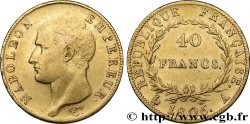 40 francs or Napoléon tête nue, Calendrier grégorien 1806 Paris F.538/1