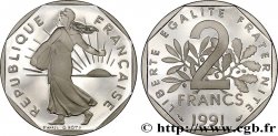 2 francs Semeuse, nickel, BE (Belle Épreuve) 1991 Pessac F.272/15 var.
