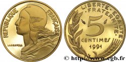 5 centimes Marianne, BE (Belle Épreuve) 1991 Pessac F.125/27 var.