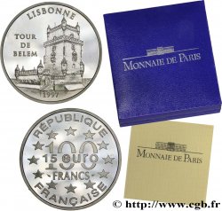 Belle Épreuve 15 euro / 100 francs - Tour de Belém (Lisbonne, Portugal) 1997 Paris F5.2024 1