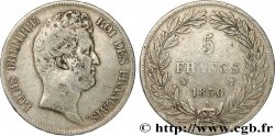 5 francs type Tiolier sans le I, tranche en creux 1830 Lille F.313/4