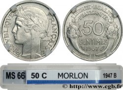 50 centimes Morlon, légère 1947 Beaumont-Le-Roger F.194/11