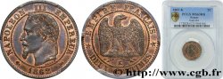 Deux centimes Napoléon III, tête laurée 1862 Bordeaux F.108A/7