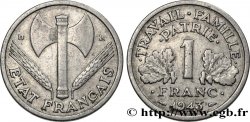 1 franc Francisque, légère 1943 Beaumont-Le-Roger F.223/4