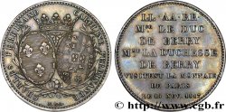 Monnaie de visite, module de 5 francs, pour le duc et la duchesse de Berry à la Monnaie de Paris 1817  VG.2500  MS