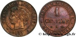 1 centime Cérès 1875 Bordeaux F.104/5