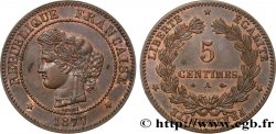 5 centimes Cérès 1877 Paris F.118/15