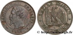 Deux centimes Napoléon III, tête nue 1855 Bordeaux F.107/33 TTB48