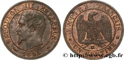 Un centime Napoléon III, tête nue 1855 Marseille F.102/22