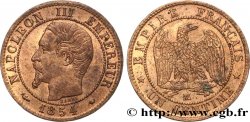 Un centime Napoléon III, tête nue 1854 Marseille F.102/14 SUP58