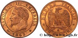 Un centime Napoléon III, tête laurée 1862 Paris F.103/4