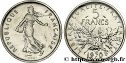 Piéfort Cu-Ni de 5 francs Semeuse 1970 Paris F.341/2P