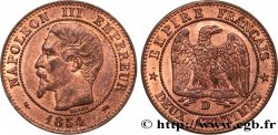 Deux centimes Napoléon III, tête nue 1854 Lyon F.107/13