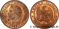 Deux centimes Napoléon III, tête laurée, buste définitif 1862 Paris F.108A/4