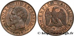 Cinq centimes Napoléon III, tête nue 1854 Lille F.116/15 SUP55