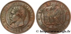 Dix centimes Napoléon III, tête nue 1853 Rouen F.133/3