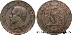 Dix centimes Napoléon III, tête nue 1853 Strasbourg F.133/4