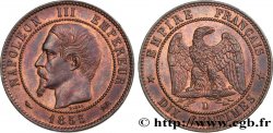 Dix centimes Napoléon III, tête nue 1855 Lyon F.133/24