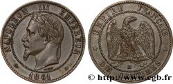 Dix centimes Napoléon III, tête laurée 1861 Strasbourg F.134/3