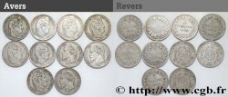 Lot de dix écus de 5 francs n.d.  F.-/ TB