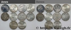 Lot de 10 pièces de 100 francs commémoratives - - F.-/