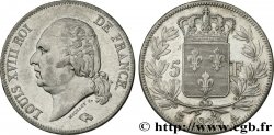 5 francs Louis XVIII, tête nue 1823 Paris F.309/74