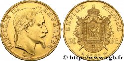 50 francs or Napoléon III, tête laurée 1866 Paris F.548/6