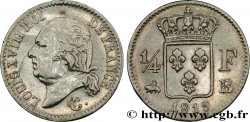 1/4 franc Louis XVIII 1819 Rouen F.163/16 TTB+