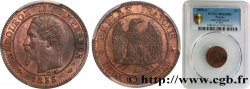 Deux centimes Napoléon III, tête nue 1855 Paris F.107/20