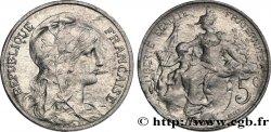 Essai de 5 centimes Daniel-Dupuis, en aluminium, poids léger 1908 Paris GEM.14 18 var. SUP+