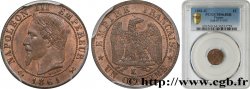 Un centime Napoléon III, tête laurée 1861 Bordeaux F.103/3
