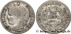 20 centimes Cérès, IIe République 1850 Paris F.146/2 TB15