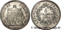5 francs Union et Force, Union serré, avec glands intérieurs et gland extérieur 1800 Bordeaux F.288/133 TB+