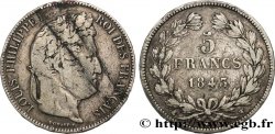 5 francs IIe type Domard 1843 Lille F.324/104
