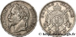 5 francs Napoléon III, tête laurée 1867 Paris F.331/10 TB35