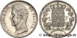 1 franc Charles X, matrice du revers à quatre feuilles 1830 Paris F.207A/26 SPL64