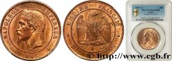 Dix centimes Napoléon III, tête laurée 1863 Paris F.134/10 SPL64 PCGS