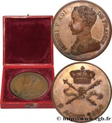 Module de 5 francs pour l’avènement d’Henri V 1830  VG.2687  SPL