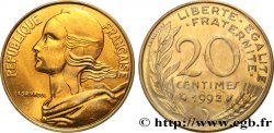 20 centimes Marianne, BU (Brillant Universel), frappe médaille 1992 Pessac F.156/34 FDC