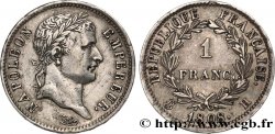1 franc Napoléon Ier tête laurée, République française 1808 La Rochelle F.204/6