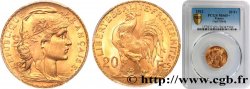 20 francs or Coq, Liberté Égalité Fraternité 1912 Paris F.535/6 FDC65 PCGS