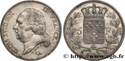 5 francs Louis XVIII, tête nue 1824 La Rochelle F.309/89