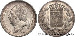 5 francs Louis XVIII, tête nue 1824 Bayonne F.309/92